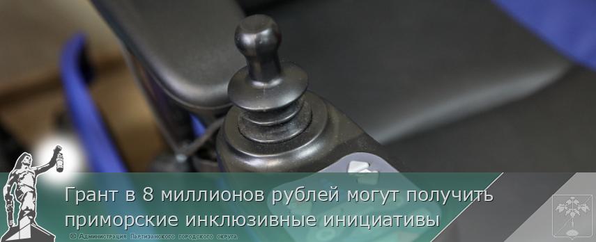 Грант в 8 миллионов рублей могут получить приморские инклюзивные инициативы